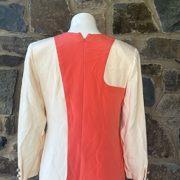 Jayna New York Orange cream blend Dresse Size Large - Picture 6 of 8